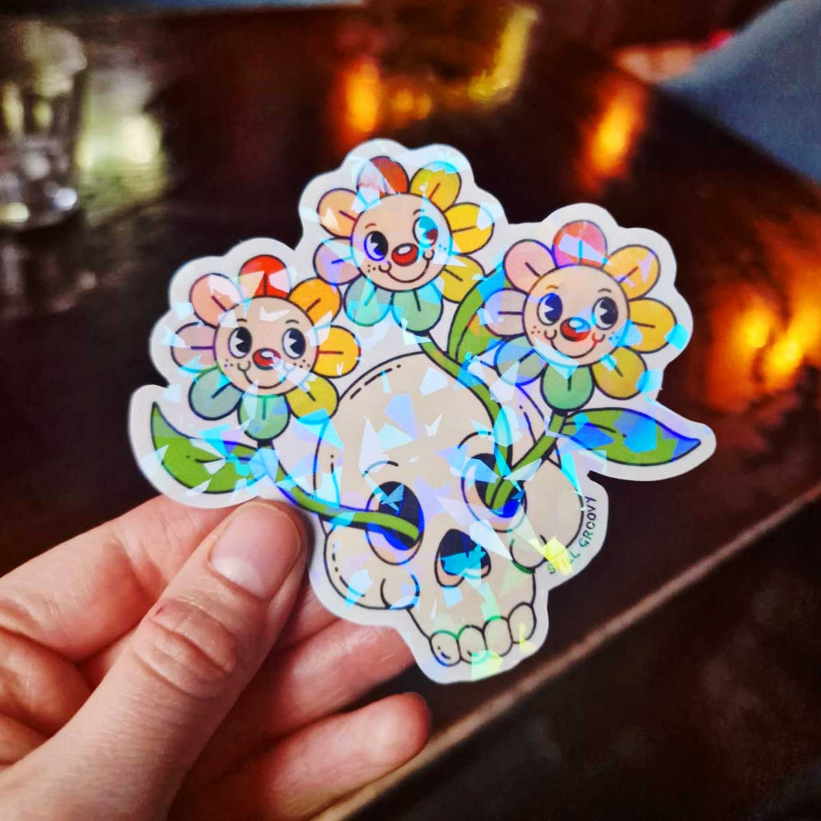 Skull Sticker