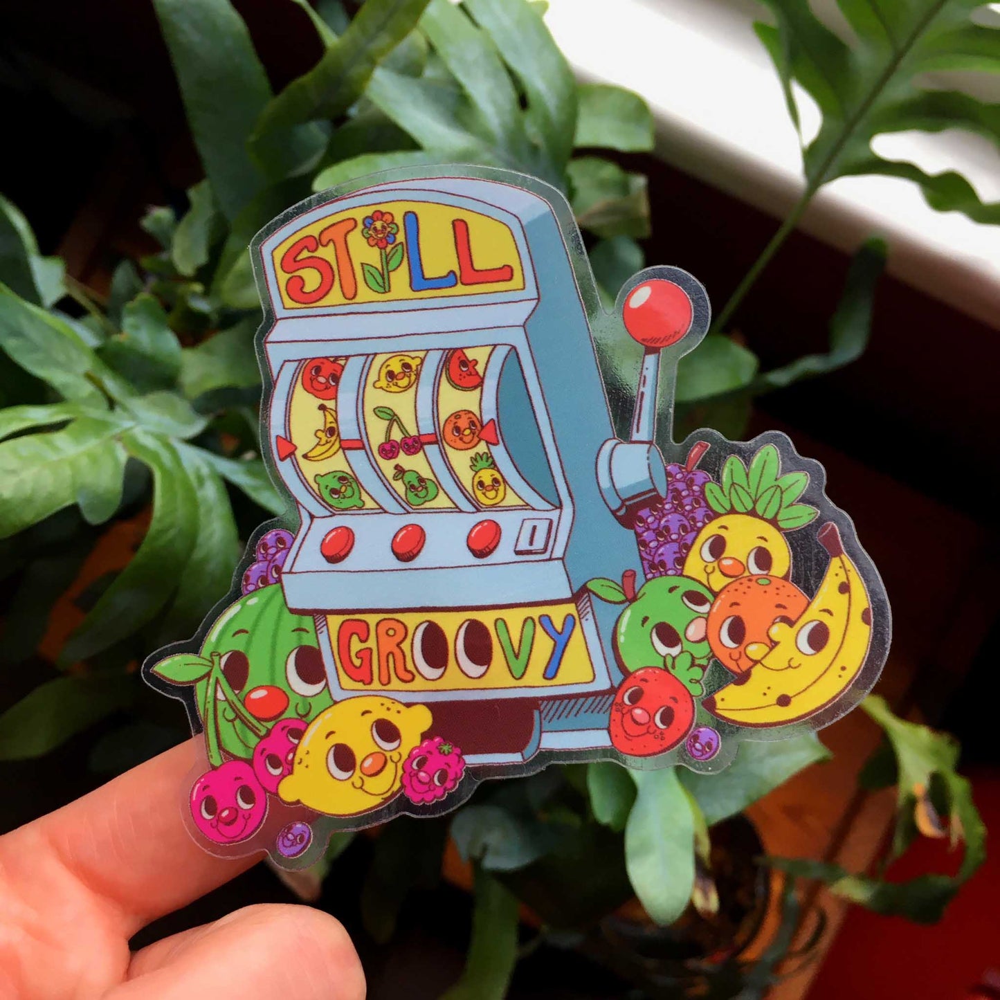 Fruit Machine Sticker (Transparent)