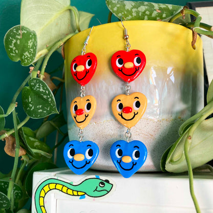 Heart Trio Earrings