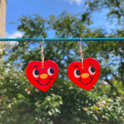 Red Heart Earrings