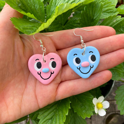 Pastel Heart Mismatched Earrings