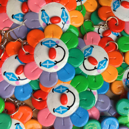 Flower Clown Earrings